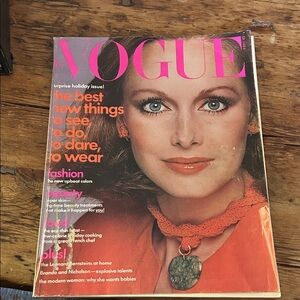 Vintage Vogue Magazine December 1975